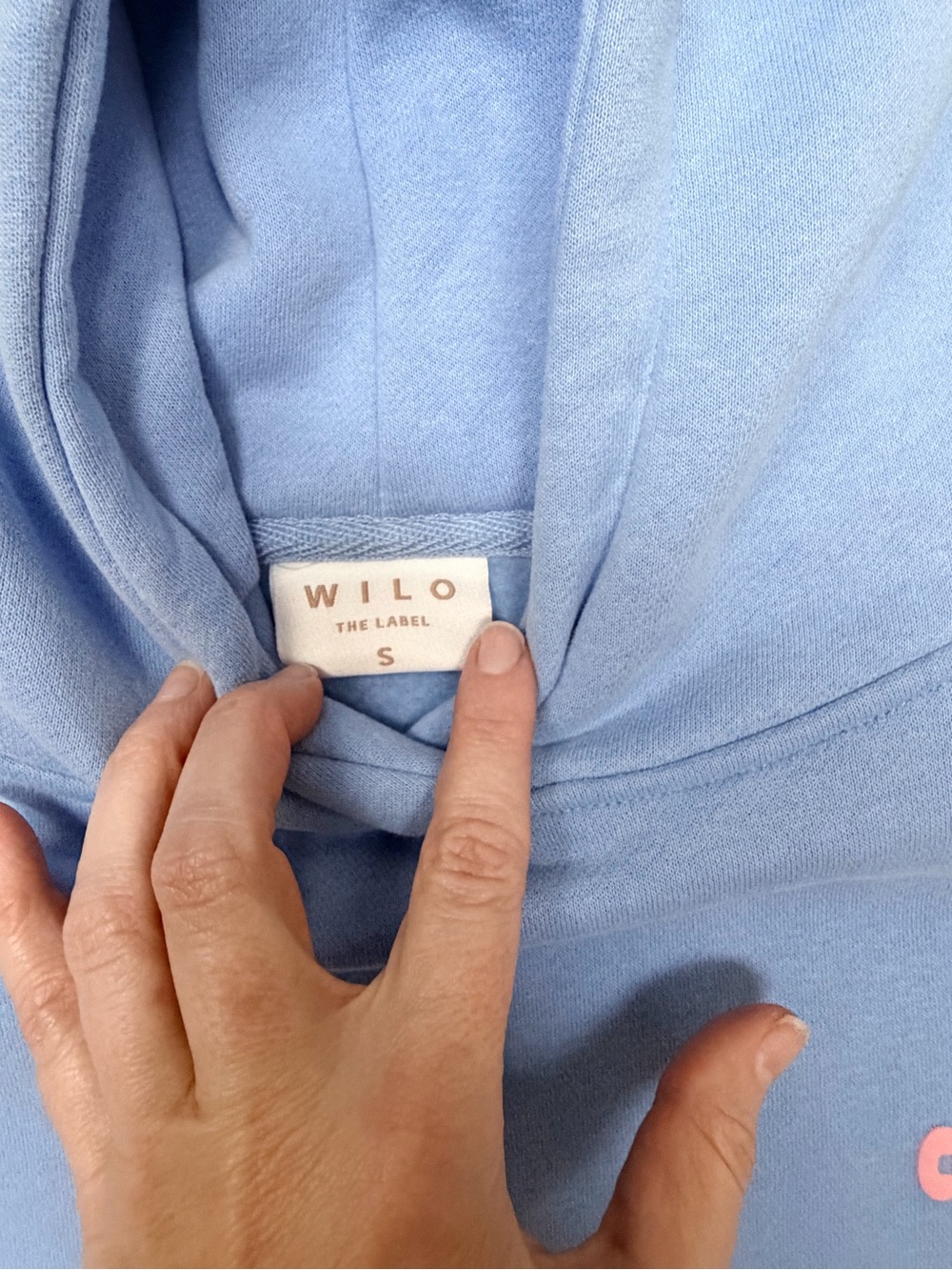 Club Wild Lavender Pullover Hoodie with Pink Logo - Picture 4 of 5